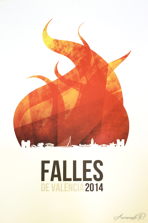 cartel anuncio fallas valencia 2014